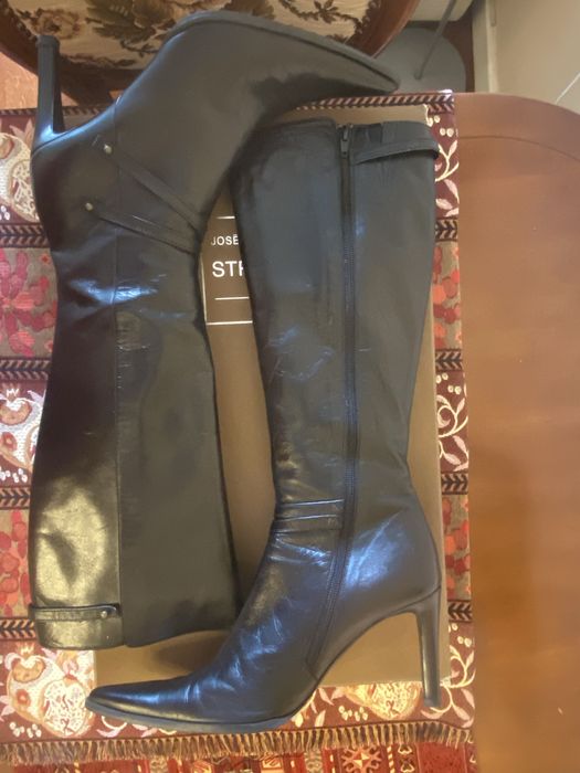 Botas senhora de cano alto em pele da Tintoretto