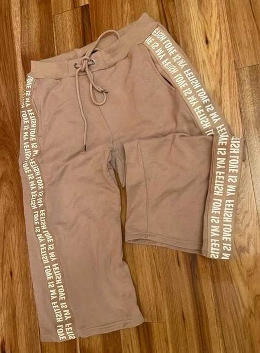 kuloty rybaczki dres vintage m l berumdy reserved lampas beż szorty