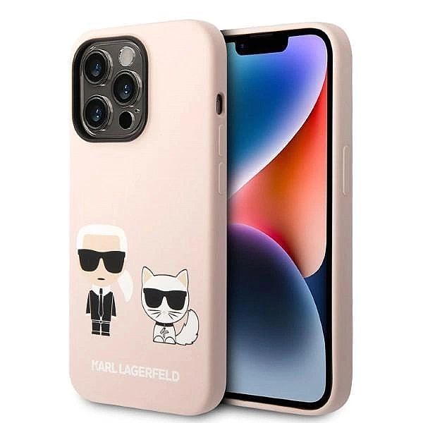 Etui Karl Lagerfeld Silicone Karl&Choupette MagSafe na iPhone 14 Pro -