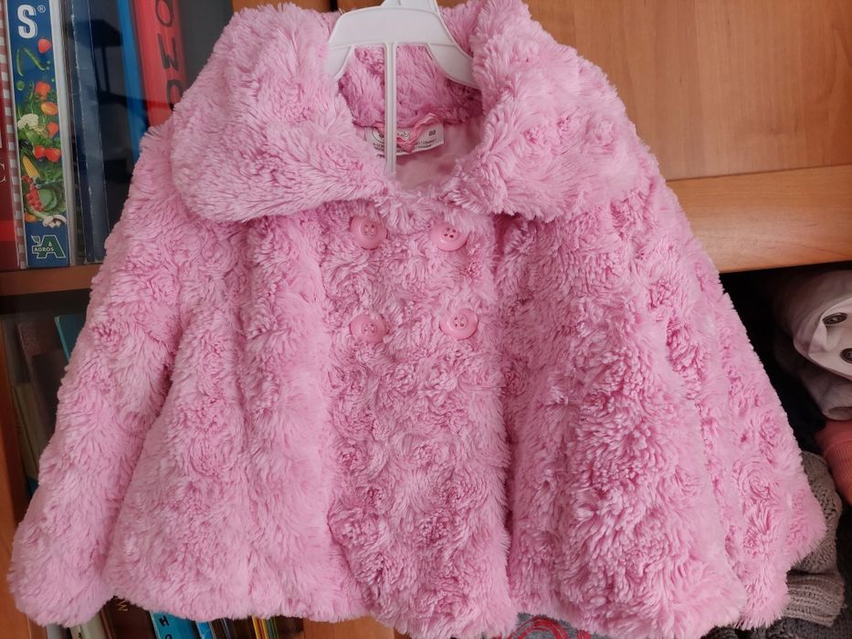 Płaszczyk futerko na wiosnę rozm 80