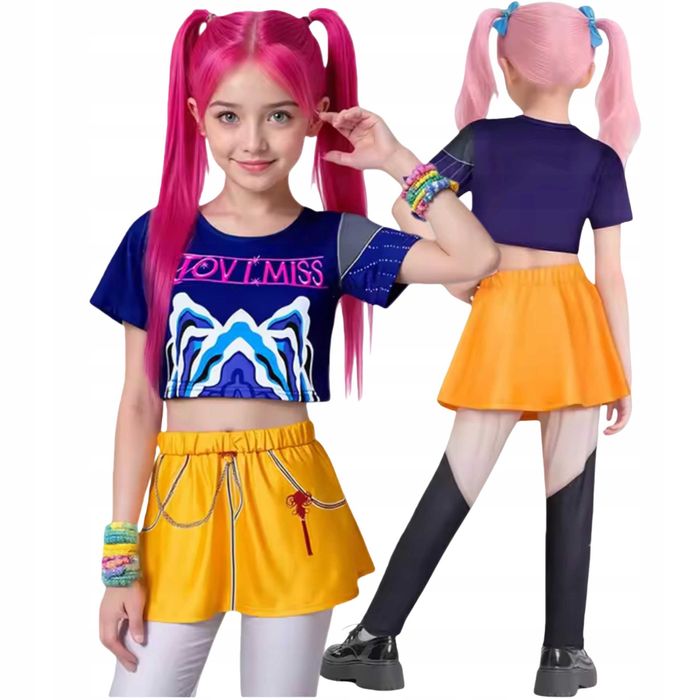 Strój Mira  KPOP Demon Hunters  Przebranie dla Dzieci 110-120 cm