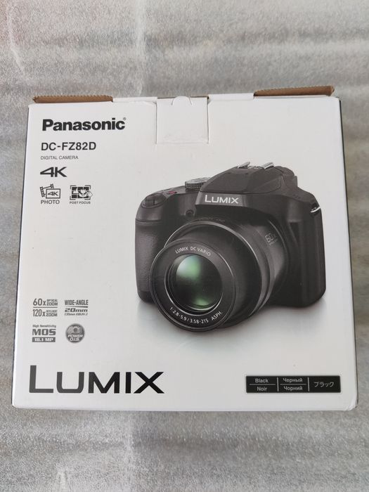 Сенсорний Panasonic Lumix FZ82D Black 60-120-х NFC,Wi-fi,Type-C Новий!
