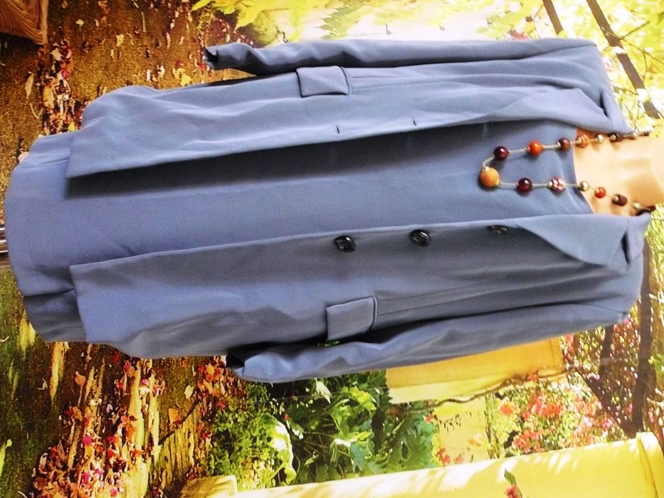 Carina kostium biznesowy komplet żakiet płaszczyk+ sukienka set 42 44