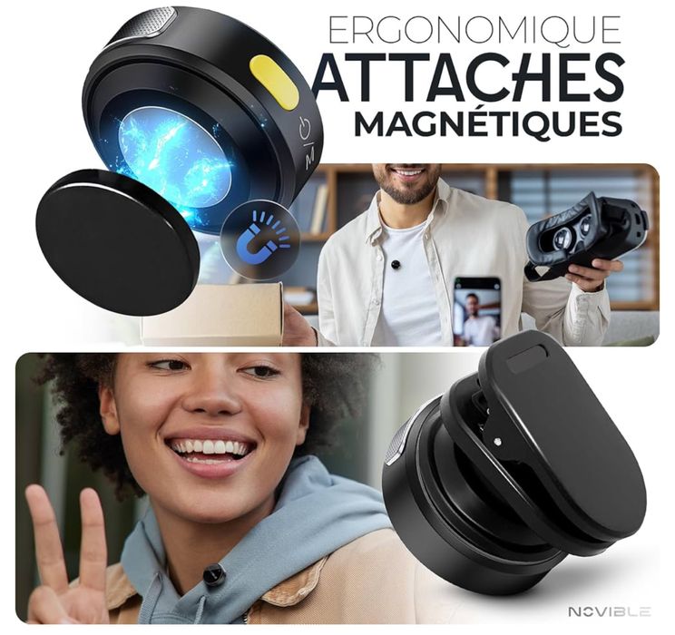 Bezprzewodowy mikrofon krawatowy Lavalier do iPhone'a, Androida