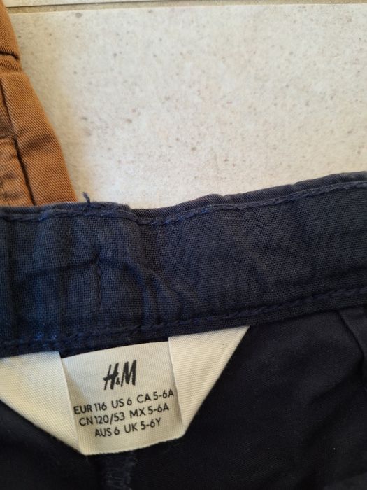Spodenki krótkie r.116 h&m