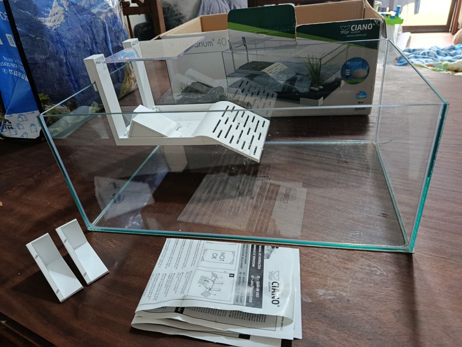 Aquário para tartaruga aquática