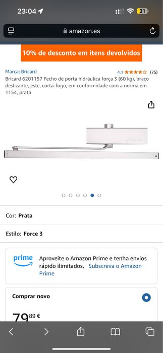 Fecho de porta hiraulico bricard