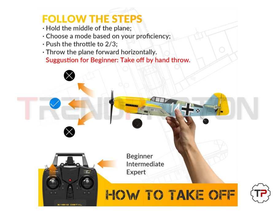 Avião caça RC Messerschmitt Bf 109 Telecomandado