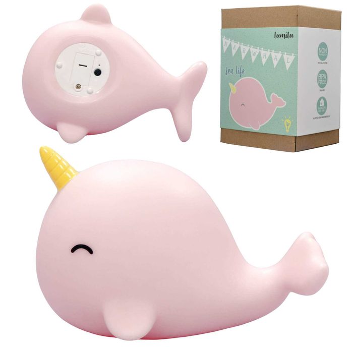 Dziecieca lampka nocna z narwalem,