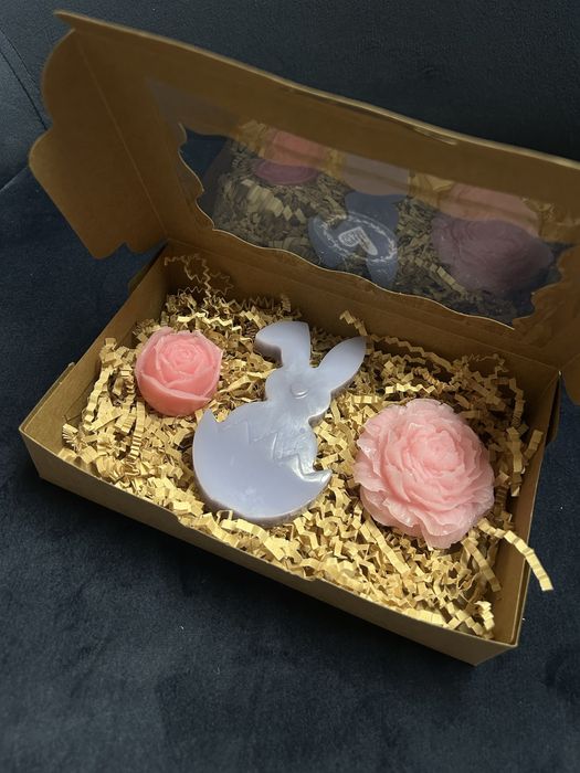 Zestaw mydełka prezent masło shea handmade dla babci dla dziadka