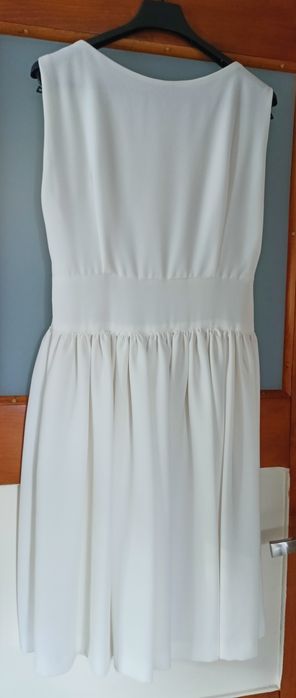 Elegancka Sukienka ecru S