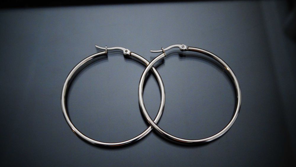 Brincos argolas piercings de orelha aço inoxidável