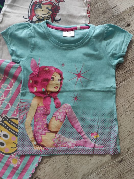 Zestaw 6 bluzeczek dziewczęcych 104