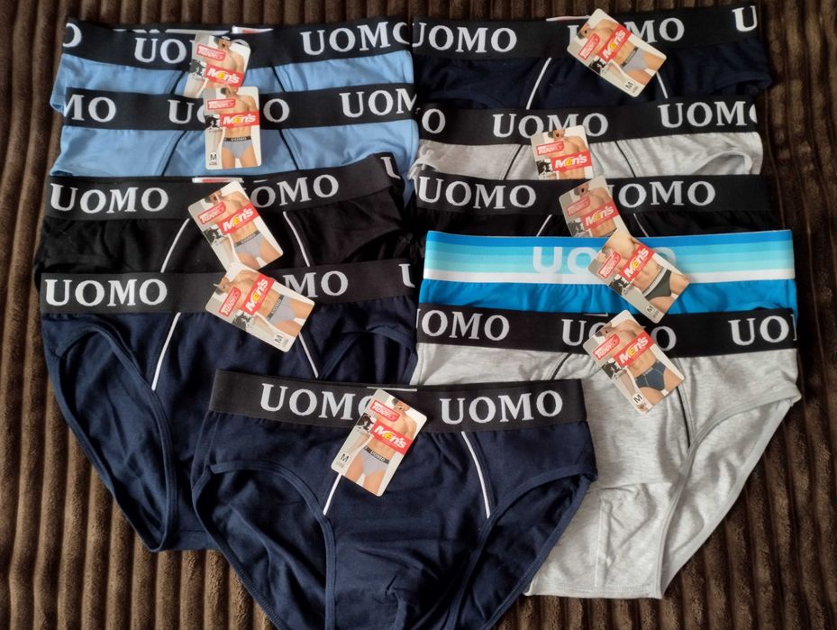 UOMO Slipy Majtki Męskie bawełna rozmiar M  NOWE  95% bawełna