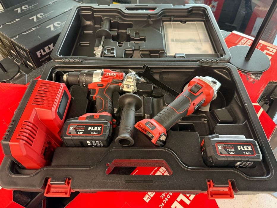 Zestaw narzędzi wkrętarka i szlifierka FLEX  

FLEX

PD 2G