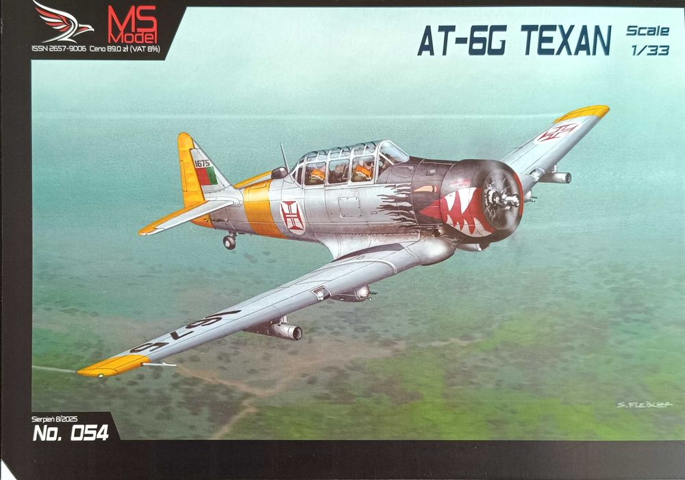 Model kartonowy: MS Model 054 samolot AT-6G TEXAN