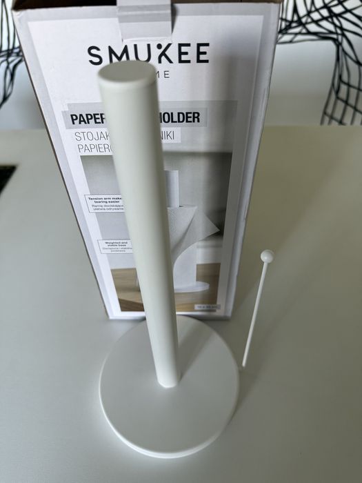 Stojak na recznik papierowy- bialy