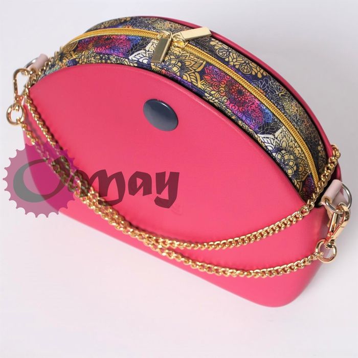 Granatowy organizer do OBAG MOON LIGHT Mandale ZŁOTO 2 kieszenie OMAY