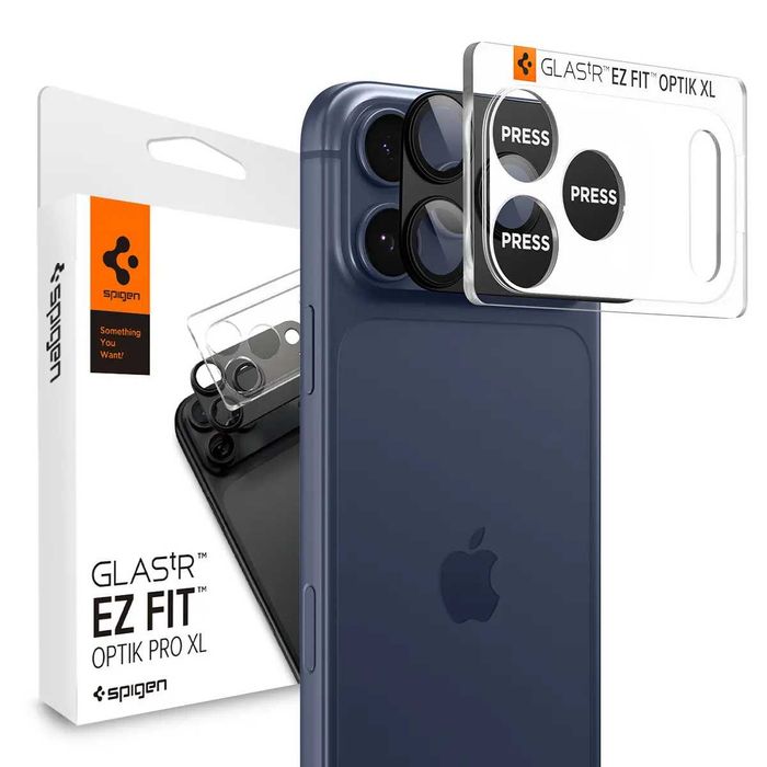 Стекло на камеру Spigen EZ Fit Optik  iPhone 17 Pro / 17 Pro Max Black