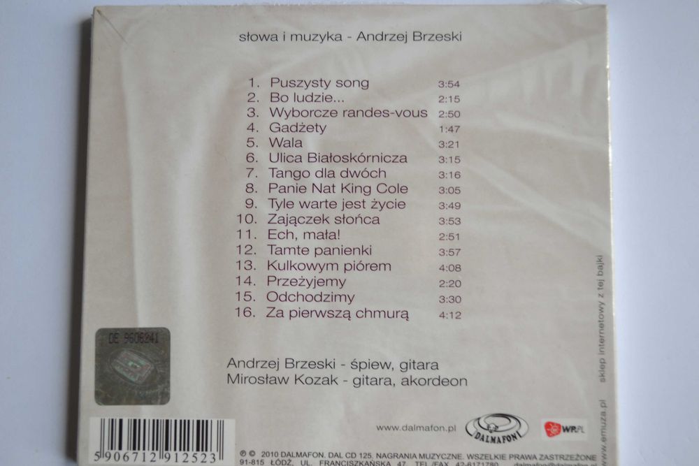 Andrzej Brzeski – Tamte panienki (1 CD) NOWA, W FOLII