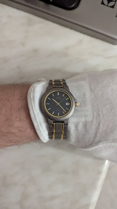 Часы Citizen titanium 100 m, годинник сітізен Японія