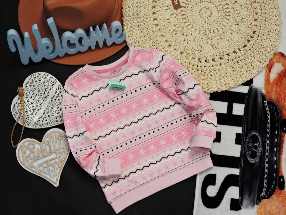 So Cute - nowa ocieplana bluza wzory , gwiazdki r 92