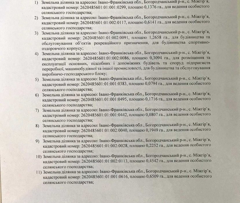 Унікальна ділянка в Карпатах, інвестиційний об'єкт під гірськолижний та туристичний комплекс