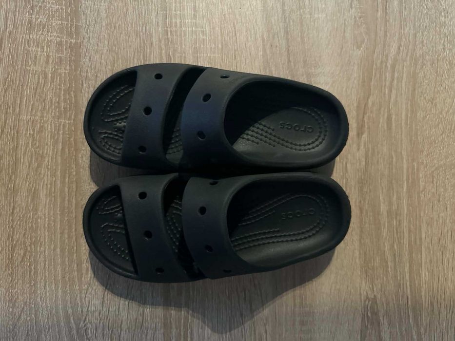 Klapki Crocs Classic Sandal V2 Kids Czarne r. 32-33 - J1