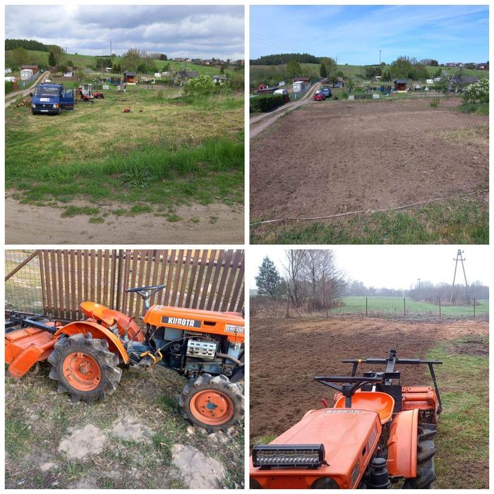 Usługi minikoparką/glebogryzarka/trawniki/Wiertnica/Prace ziemne