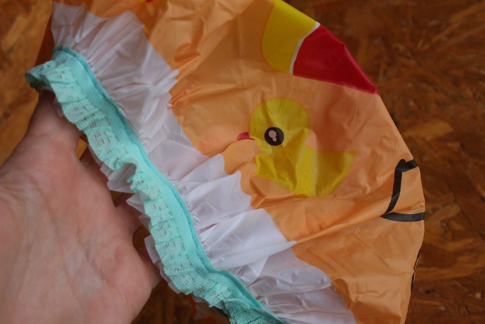 Шапочка для душу багаторазова з принтом, набір комплект 10 шт