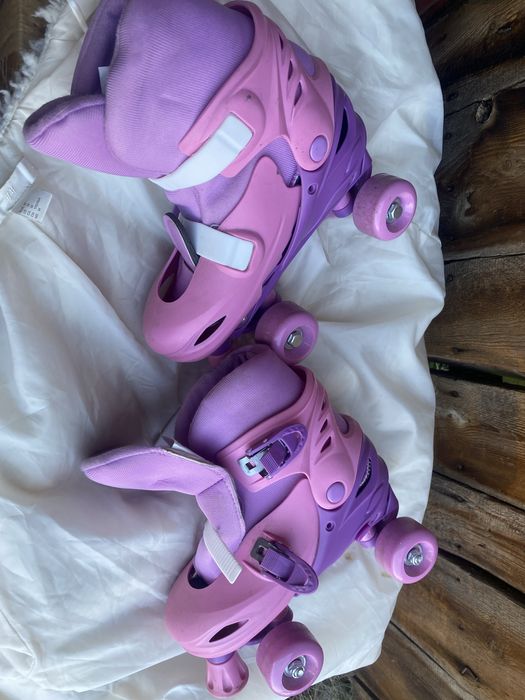 Wrotki 35-37 regulowane rozowe  produkcja australia