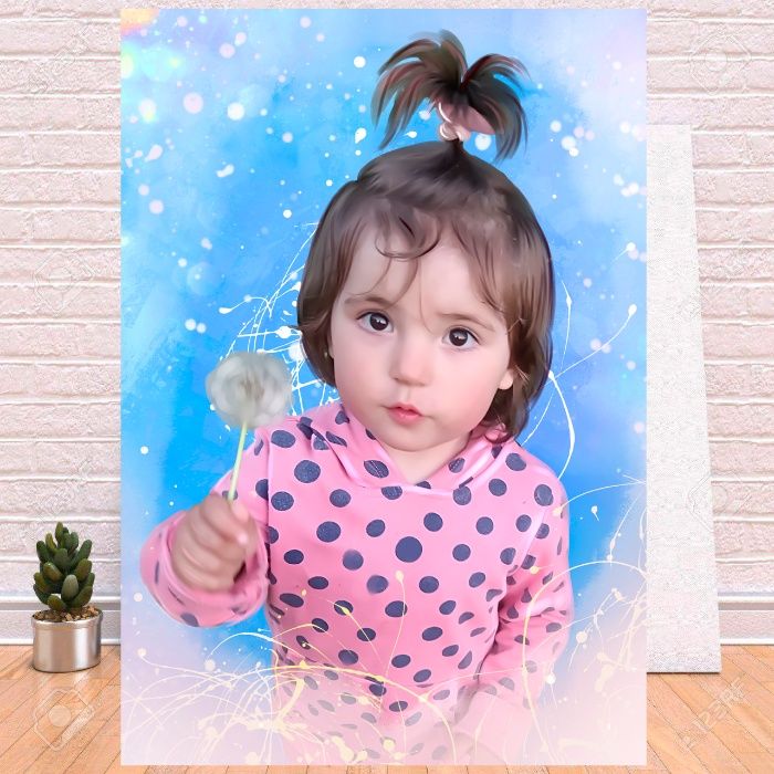 Портрет по фото на полотні.художній портрет.замовити портрет картину