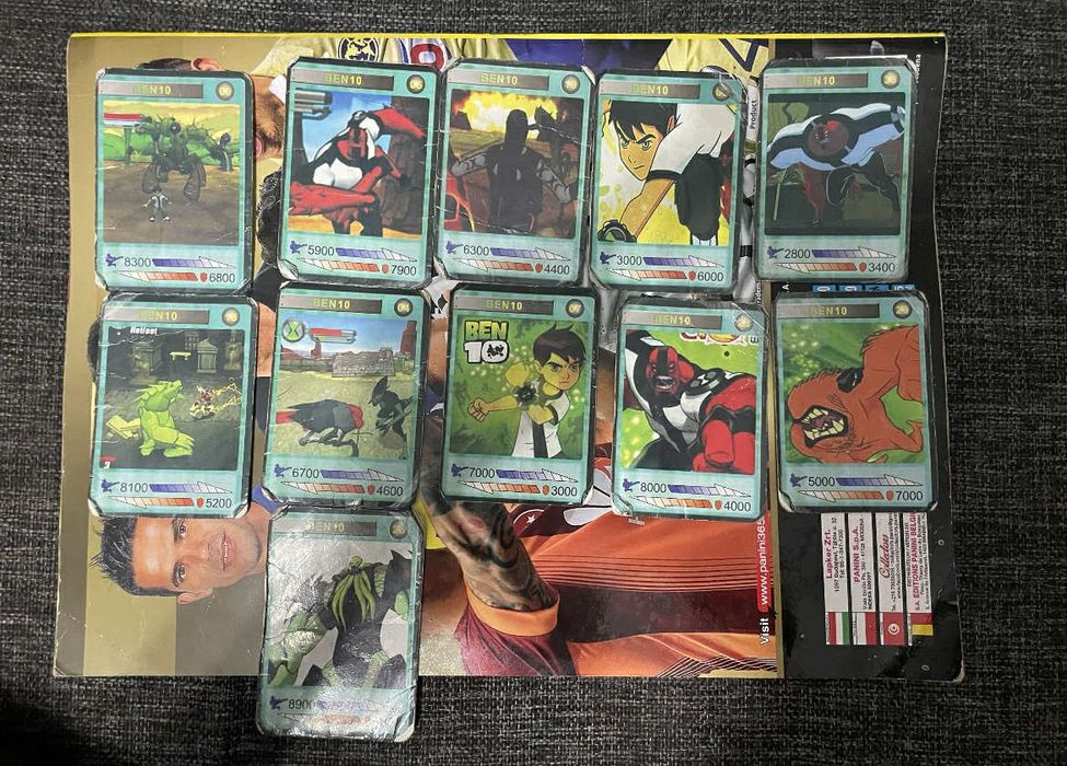 Karty kolekcjonerskie Ben 10