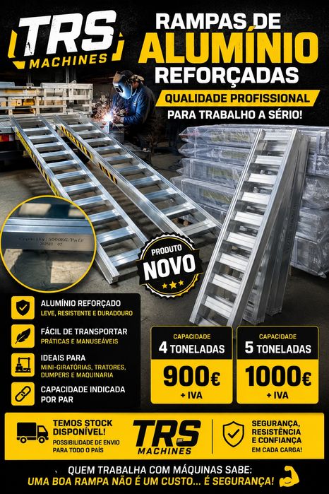 Rampas  de alumínio reforçadas