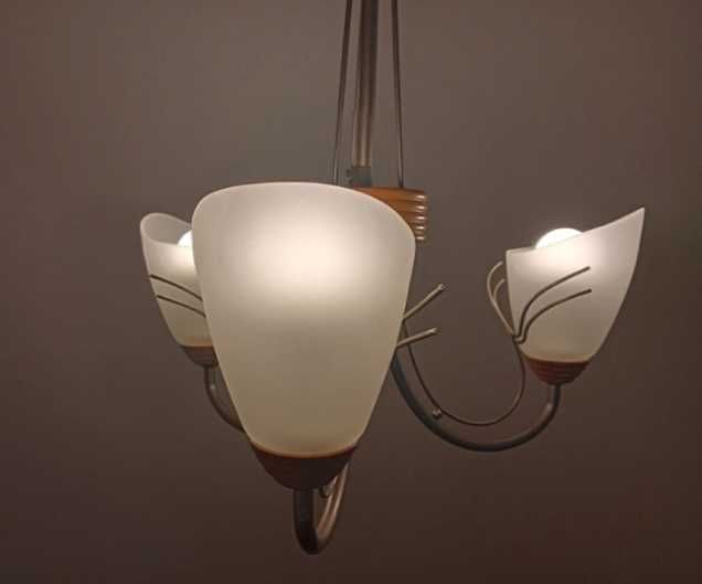 Candeeiro de Teto Vintage Metal Lux (Made in Italy) + 3 Lâmpadas LED Lexman E14