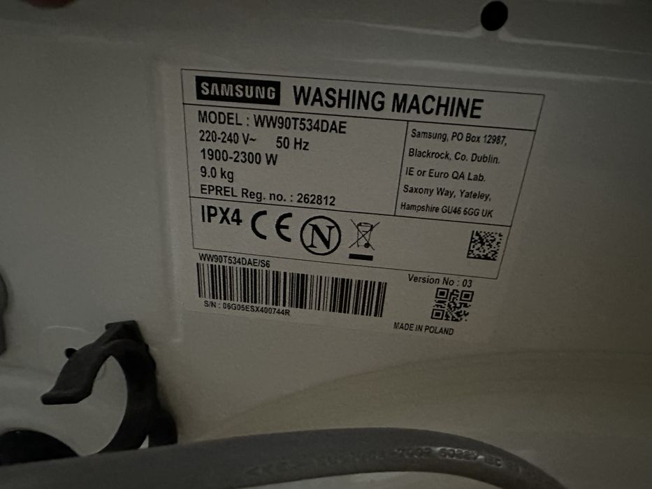 Pralka Samsung 9kg - Na gwarancji