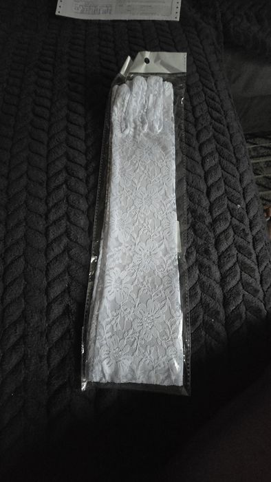 Rękawiczki  ślubne.dlugie.