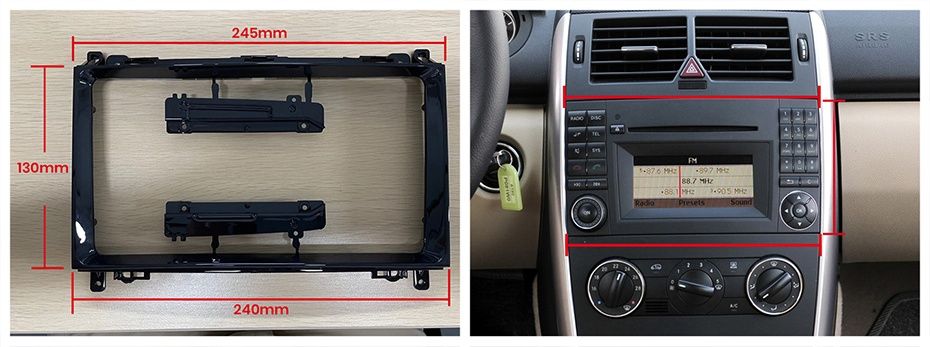 Radio nawigacja MERCEDES A B Sprinter Vito Viano VW Crafter ANDROIDQ