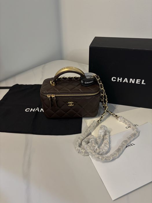 Nowa torebka kuferek Louis Vuitton skóra z zestawem gucci dior