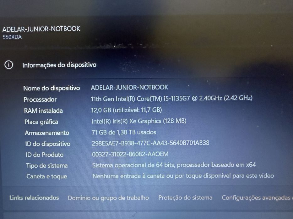 Vendo ou troco notebook samsung I5