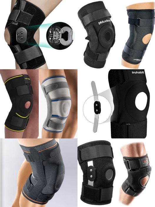 Шарнірний ортез на колінний суглоб бандаж на коліно з шарніром