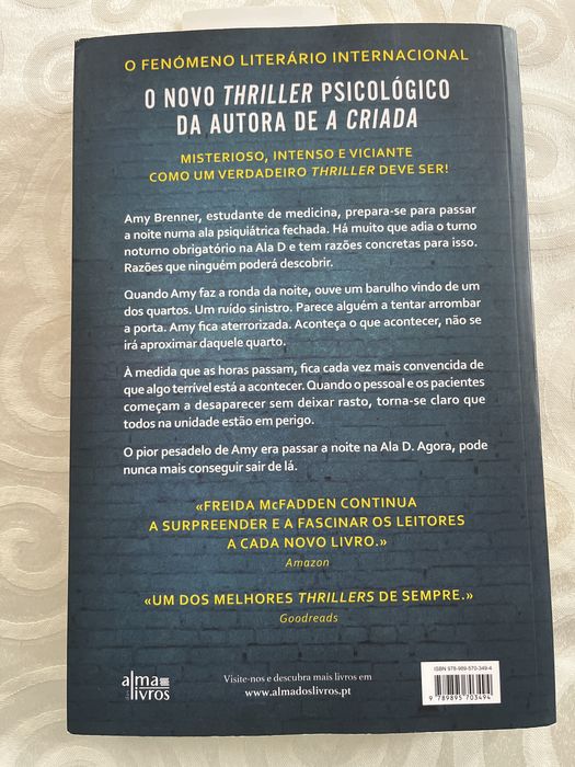 Livro - Ala D - Freida McFadden