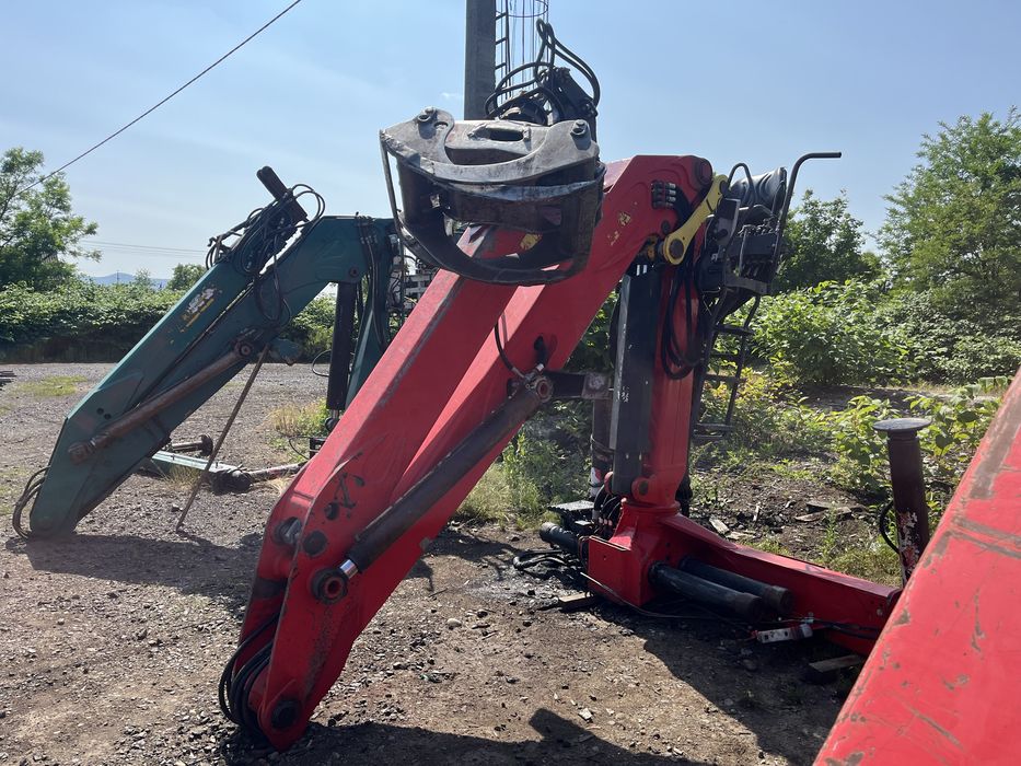 Кран маніпулятор Palfinger Epsilon 165z грейфер     Loglift Hiab