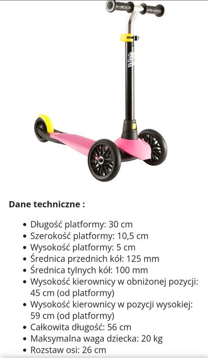 HULAJNOGA TRÓJKOŁOWA dla dzieci 2-4 lata