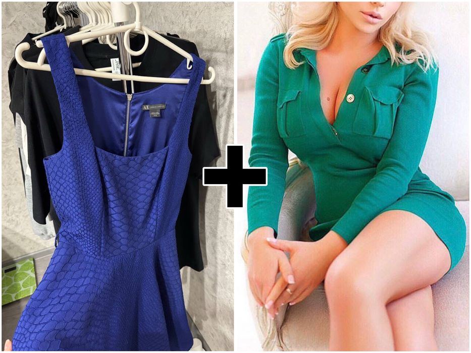 КОМПЛЕКТ Armani Армани Платье Бебидолл  + Victoria Beckham S