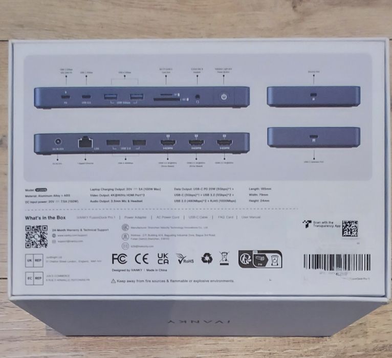 Stacja dokująca iVANKY FusionDock Pro 1 do MacBooka - 14 portów, 4K
