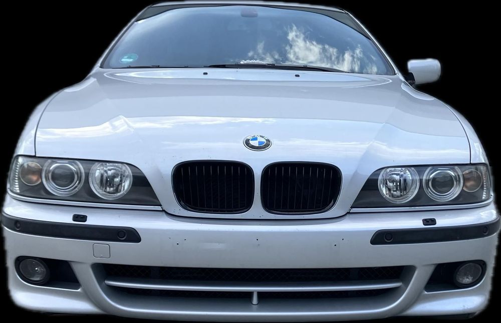 BMW E39 PRZÓD KOMPLETNY M-PAKIET LIFT LAMPY XENON TITANSILBER 354 MASKA BŁOTNIK ZDERZAK PAS CHŁODNICE BELKA