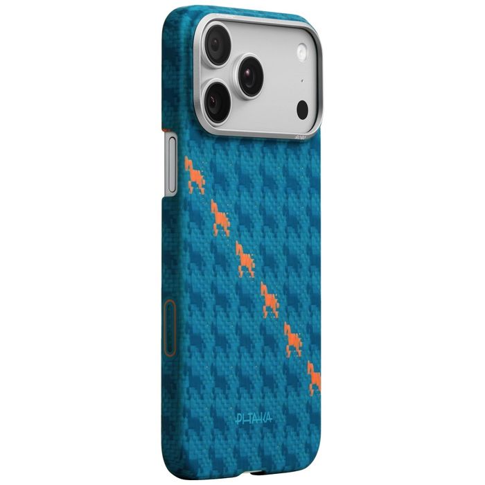 Etui PITAKA Happiness Rides Edge CaseMagSafe do iPhone 17 Pro indigo