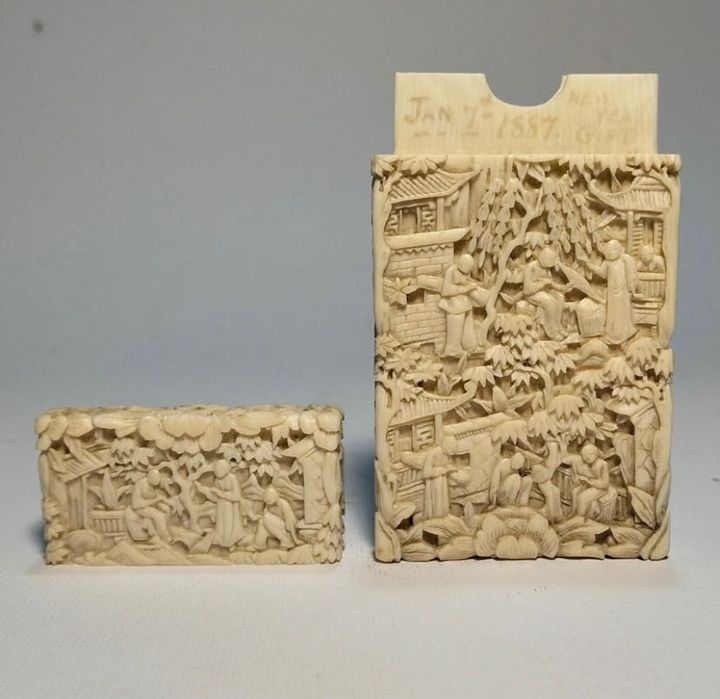 Rara Cartoneira Chinesa china Cantão Cantonesa. séc. XIX (A2)