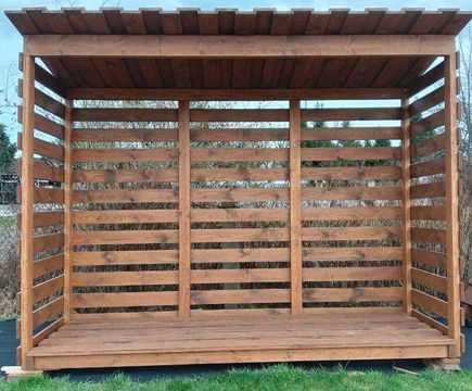 Drewutnia drewniana 3x1